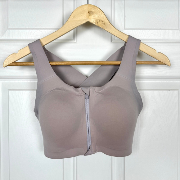 lululemon athletica Other - Lululemon Enlite Front-Zip Bra High Support Ultralu Size 34D Faint Lavender